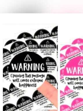 120 Stickers Warning This Package Will Cause Extreme Happiness